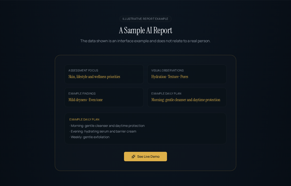 Client report — Interface preview