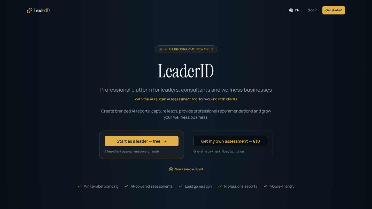 LeaderID — professional infrastructure for modern leaders. — leaderid.life
